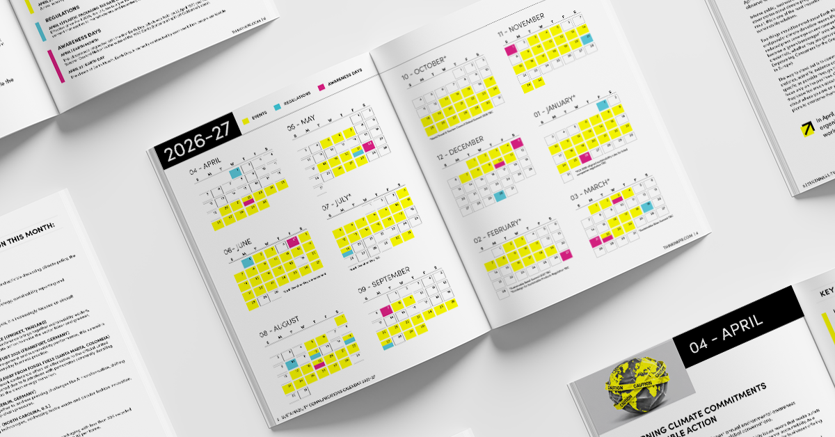 2026–27 Sustainability Communications Calendar